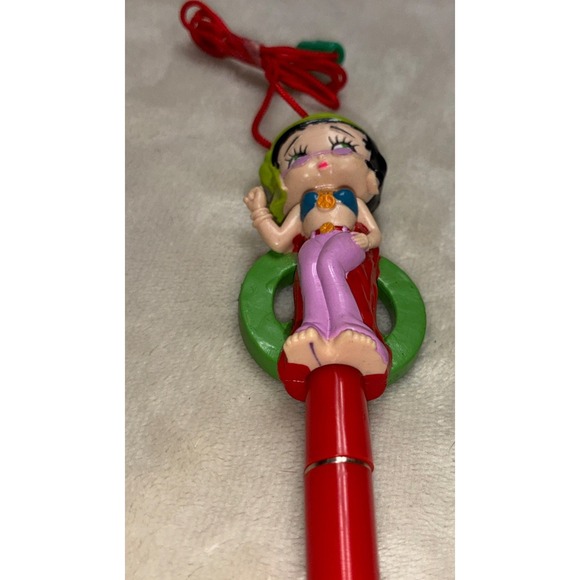 Vintage Betty Boop Collectors Pen Topper And Pen 1994 Peace Sign ✌️‎ - Picture 6 of 7